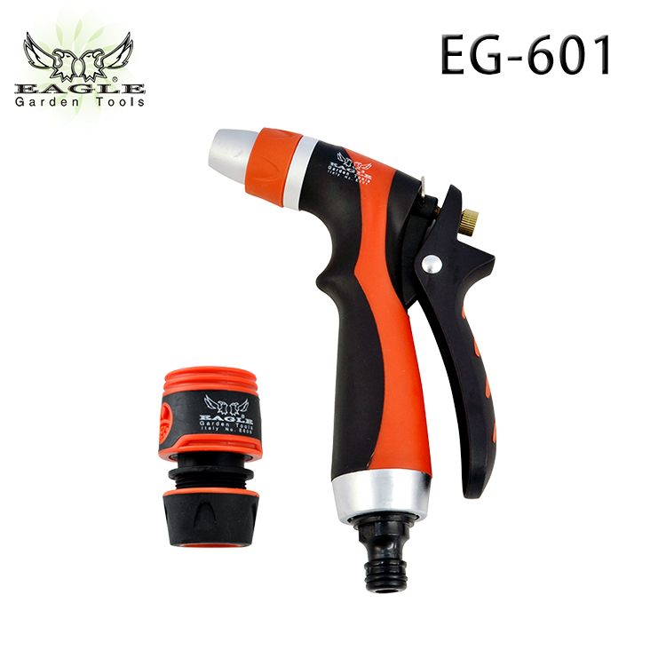 Garden watering spray gun Household cleaning car wash water gun Portable water truck standard water gun TRP soft glue water gun EG-601