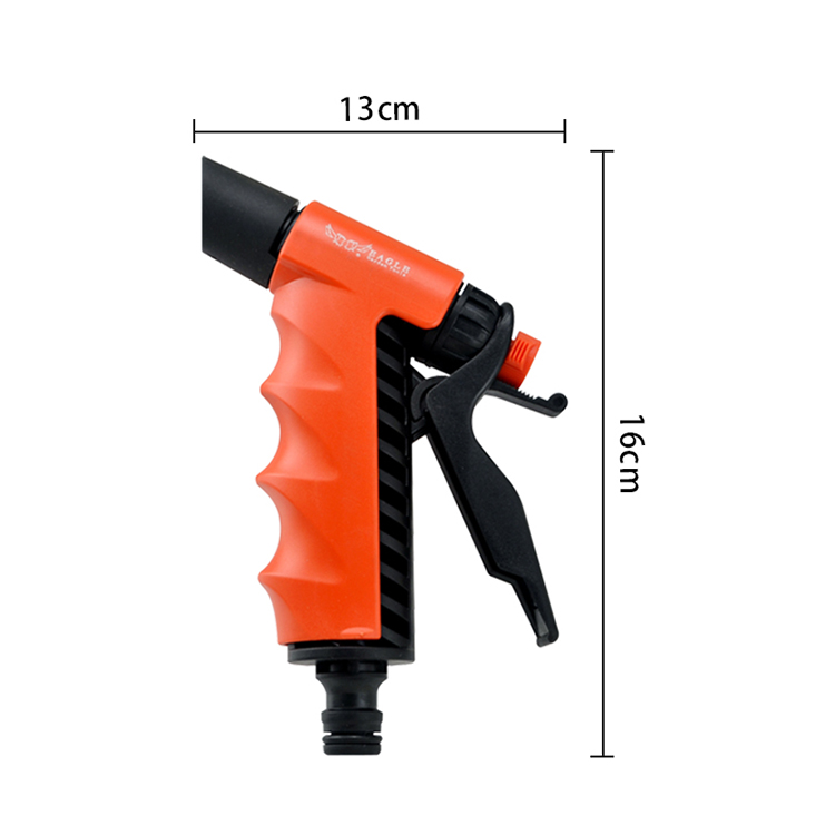 花园浇灌喷水枪园林家用清洁洗车水枪  配3接头套装塑料灌溉水枪EG-802A