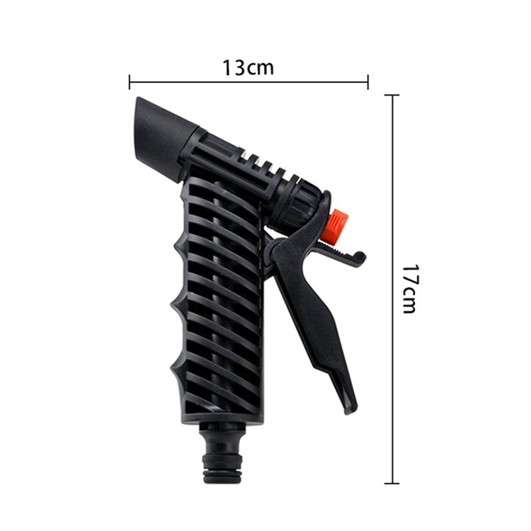 花园浇灌喷水枪园林家用清洁洗车水枪  配3接头套装塑料灌溉水枪EG-801A